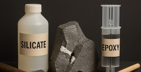 تفاوت چسب سیلیکات با چسب اپوکسی برای قطعات سنگ‌شکن